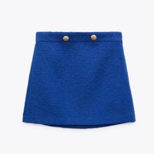 ZARA TEXTURED TWEED MINI SKIRT - Never Worn